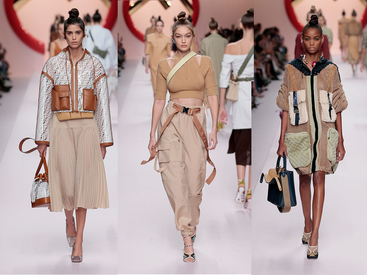 A collection of looks from FENDI SS19