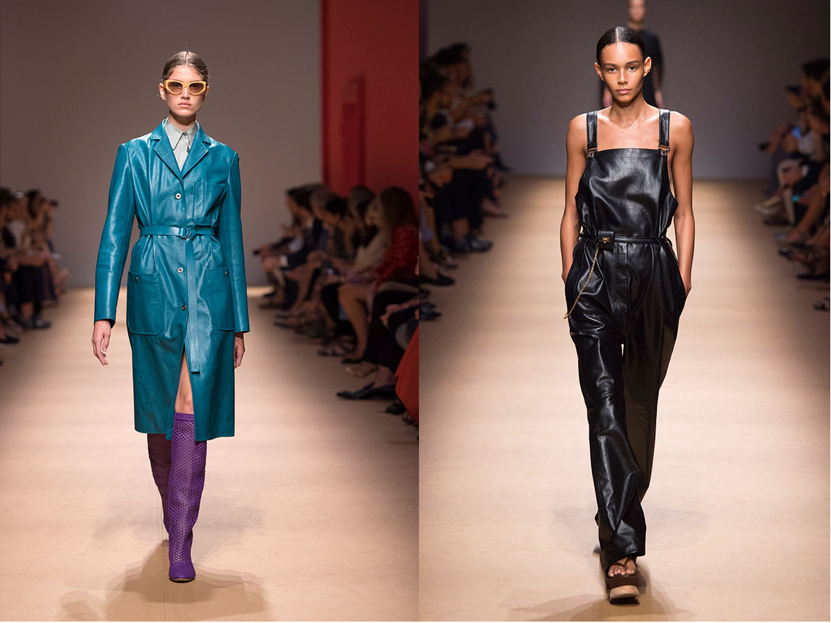 Looks #18 and 62 from the Salvatore Ferragamo SS19 show