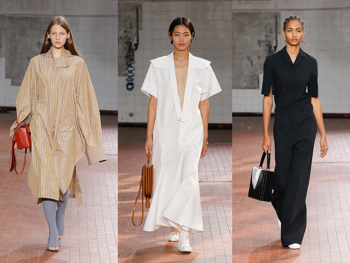 A selection of looks from the JIL SANDER SS19 show