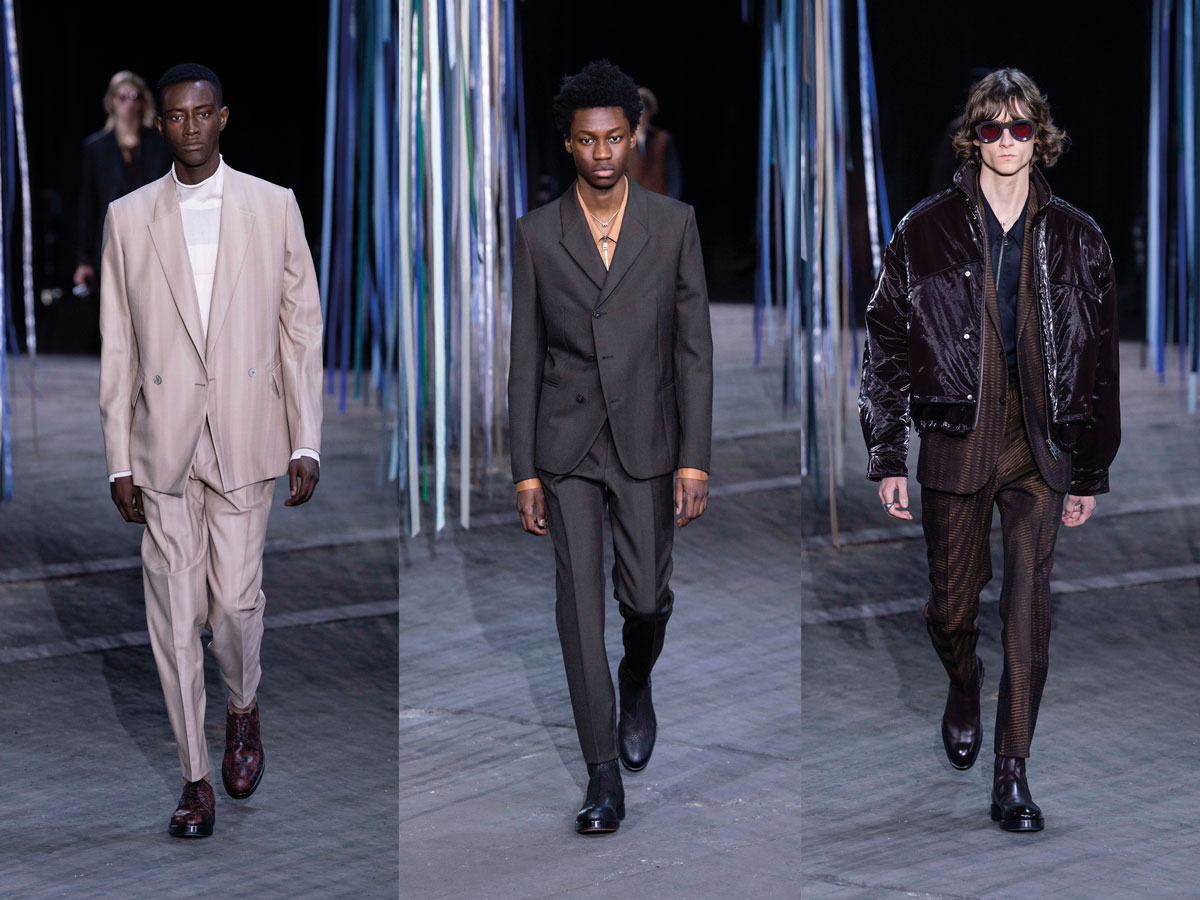 Ermenegildo Zegna XXX Milan fw fashion week men Tailoring beige suit grey suit brown suit leather jacket