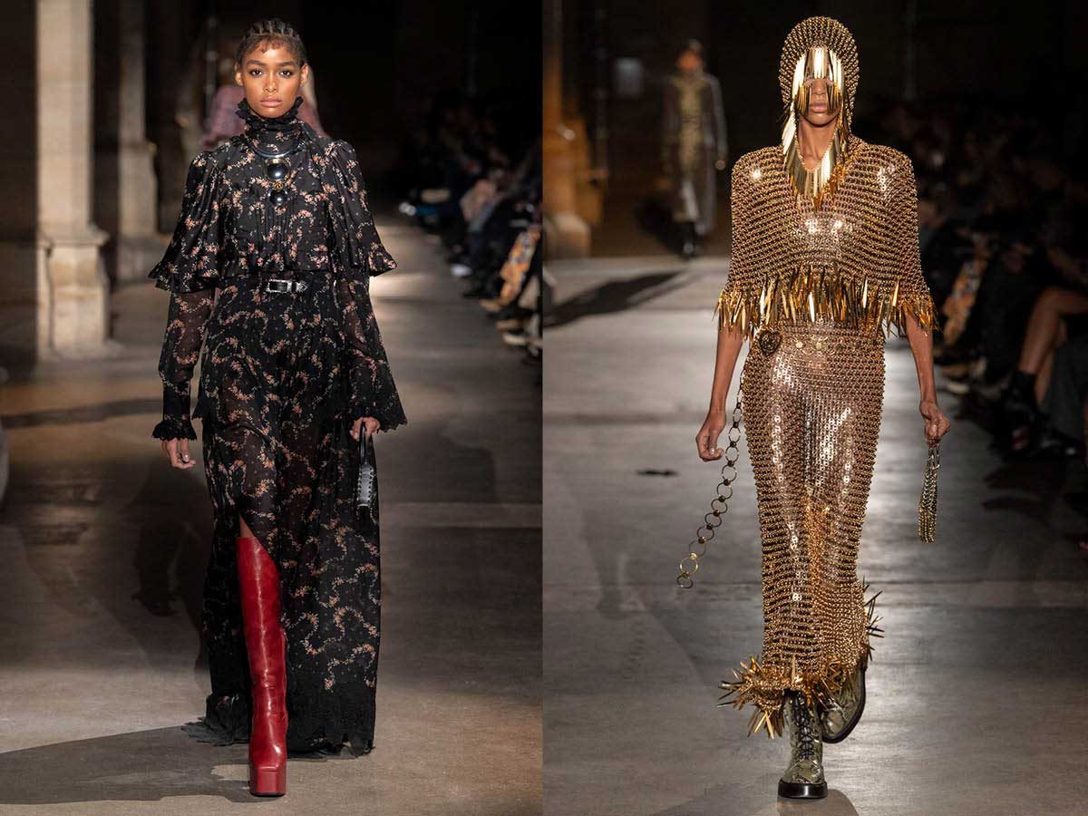 Paco Rabanne models chain