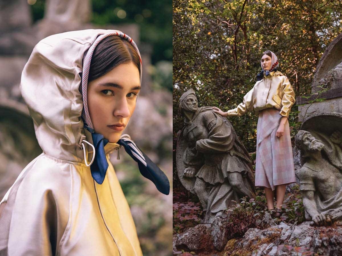 hoodie skirt forest model