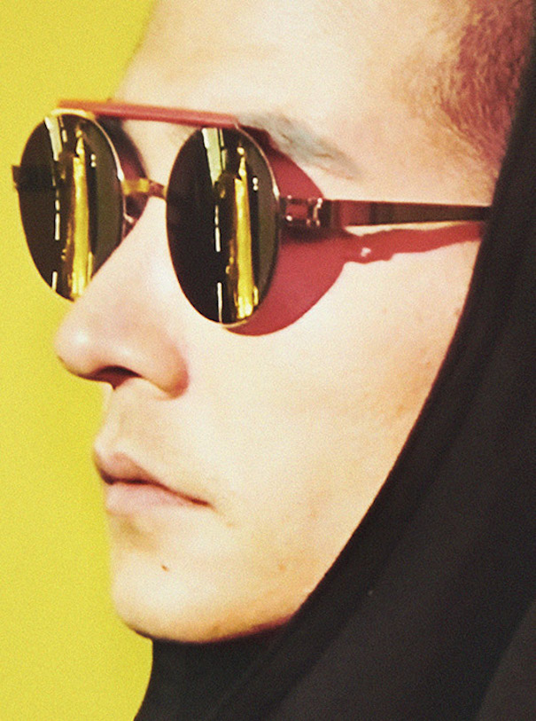 Mykita campaign yellow background man