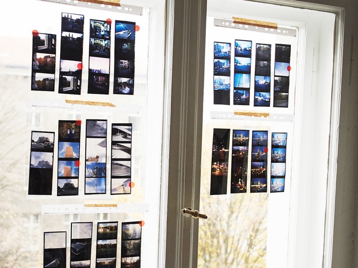 photography negatives film wall
