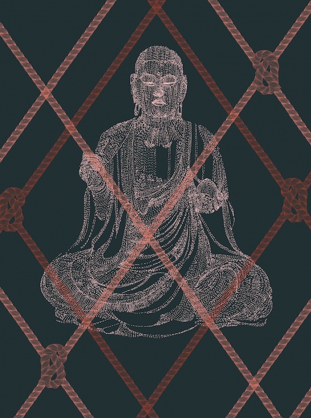 Hiroshi Tanabe_Image1 Hiroshi Tanabe Buddhism Art Work Black Red
