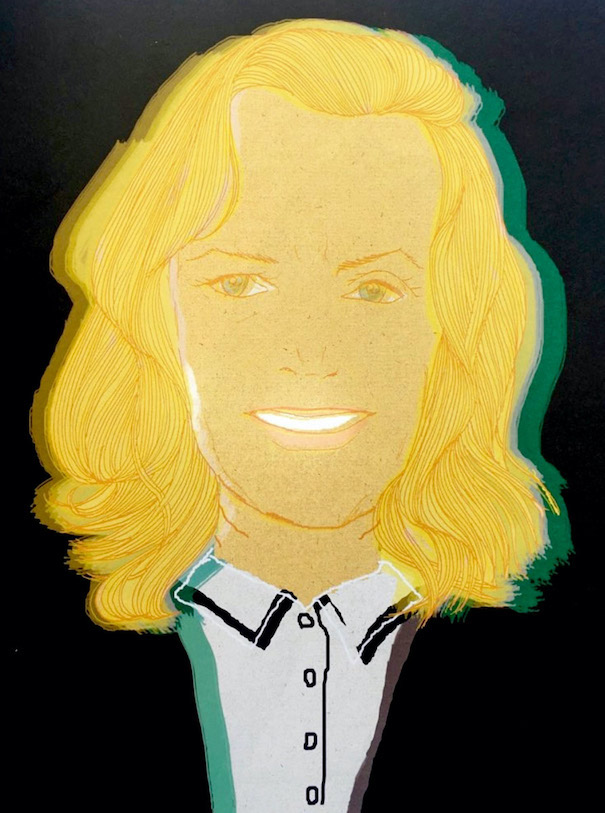 Hiroshi Tanabe_Image8 Hiroshi Tanabe Illustration Art Work Blond Hair Black Background