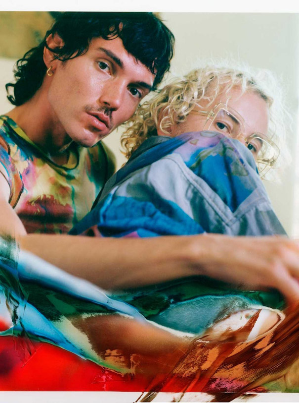 Julia Seemann Flavio Zimmermann Campaign Editioral tie dye