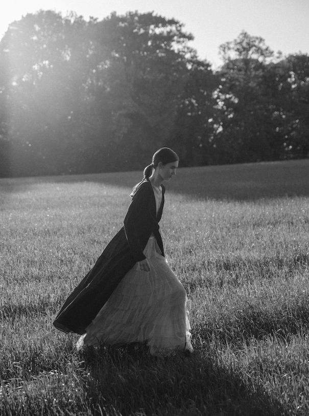 model meadow nature black and white