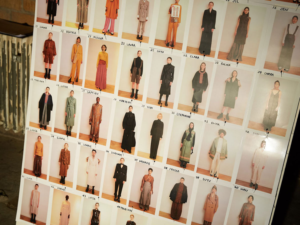nobi talai nobieh talei runway outfit line up board