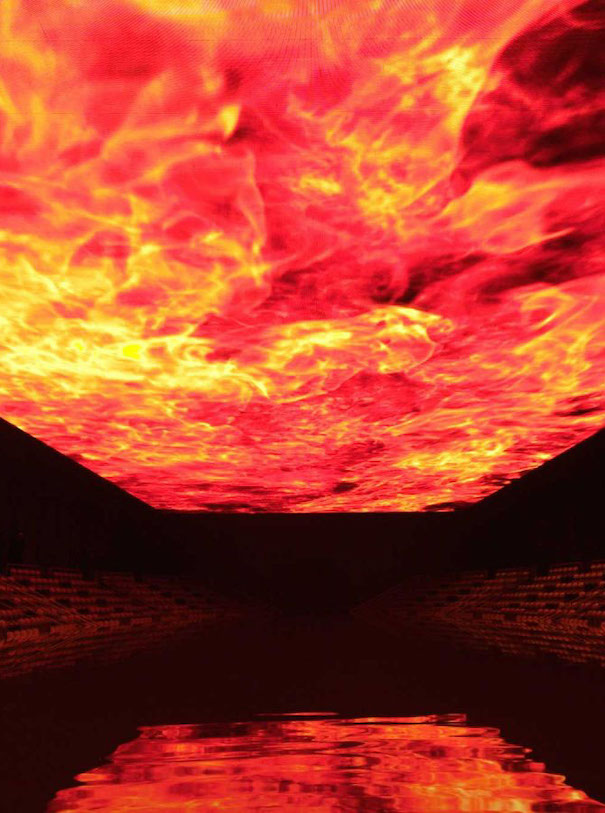 Balenciaga fire runway show