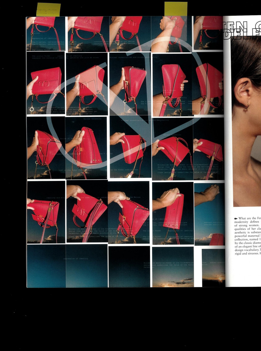 valentino v signature photos red bag