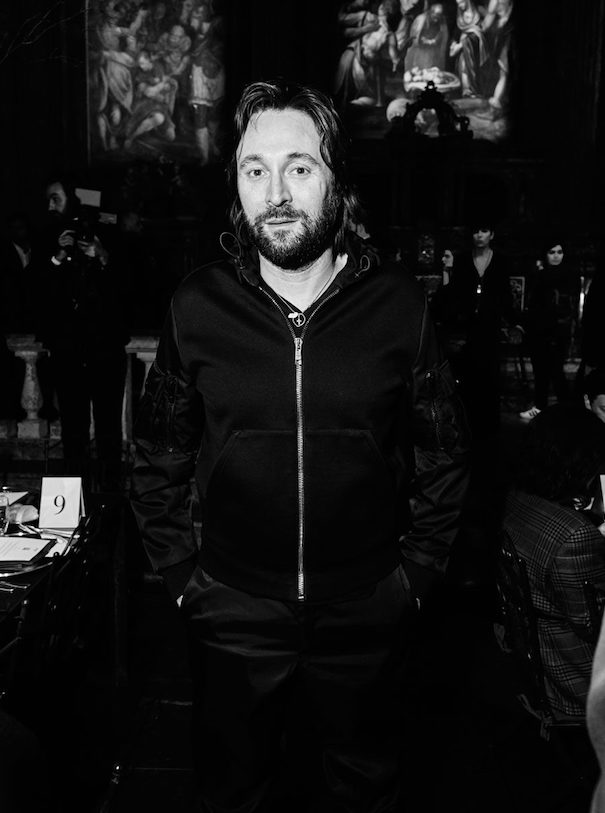Artist Francesco Vezzoli photo yoox vouge black white