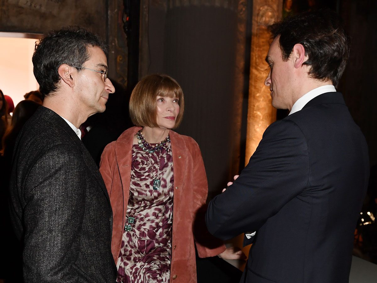 Federico Marchetti, Anna Wintour and Emanuele Farneti yoox vogue photo