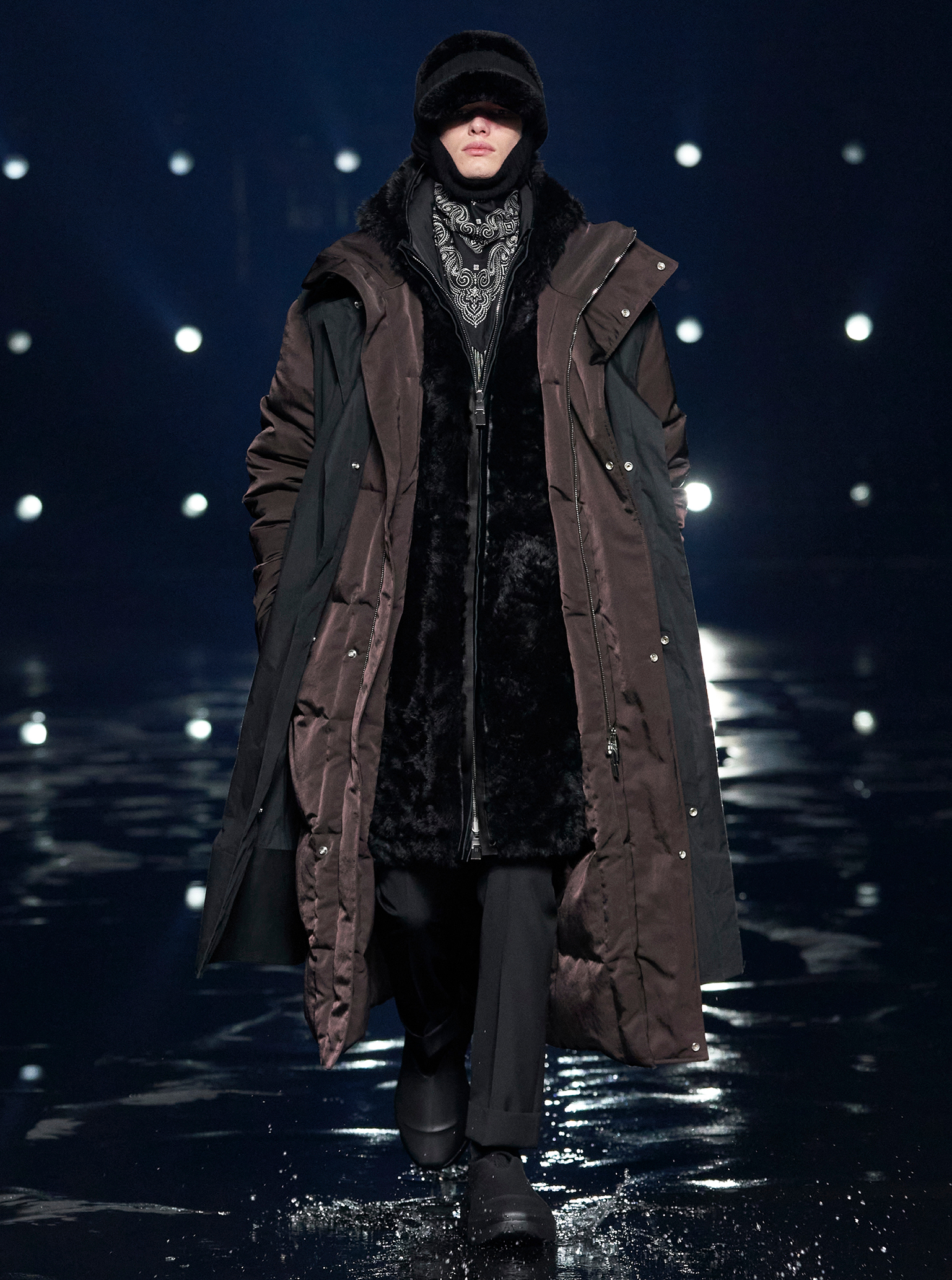 Givenchy Paris fashion week F/W 2021 oversized parkas