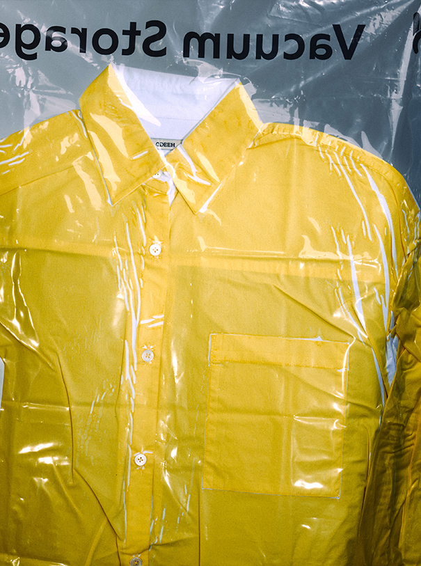 Yellow printed blouse by Odeeh