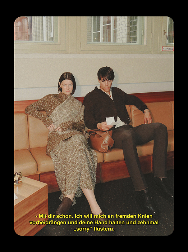 Models wearing total looks by TOD'S
