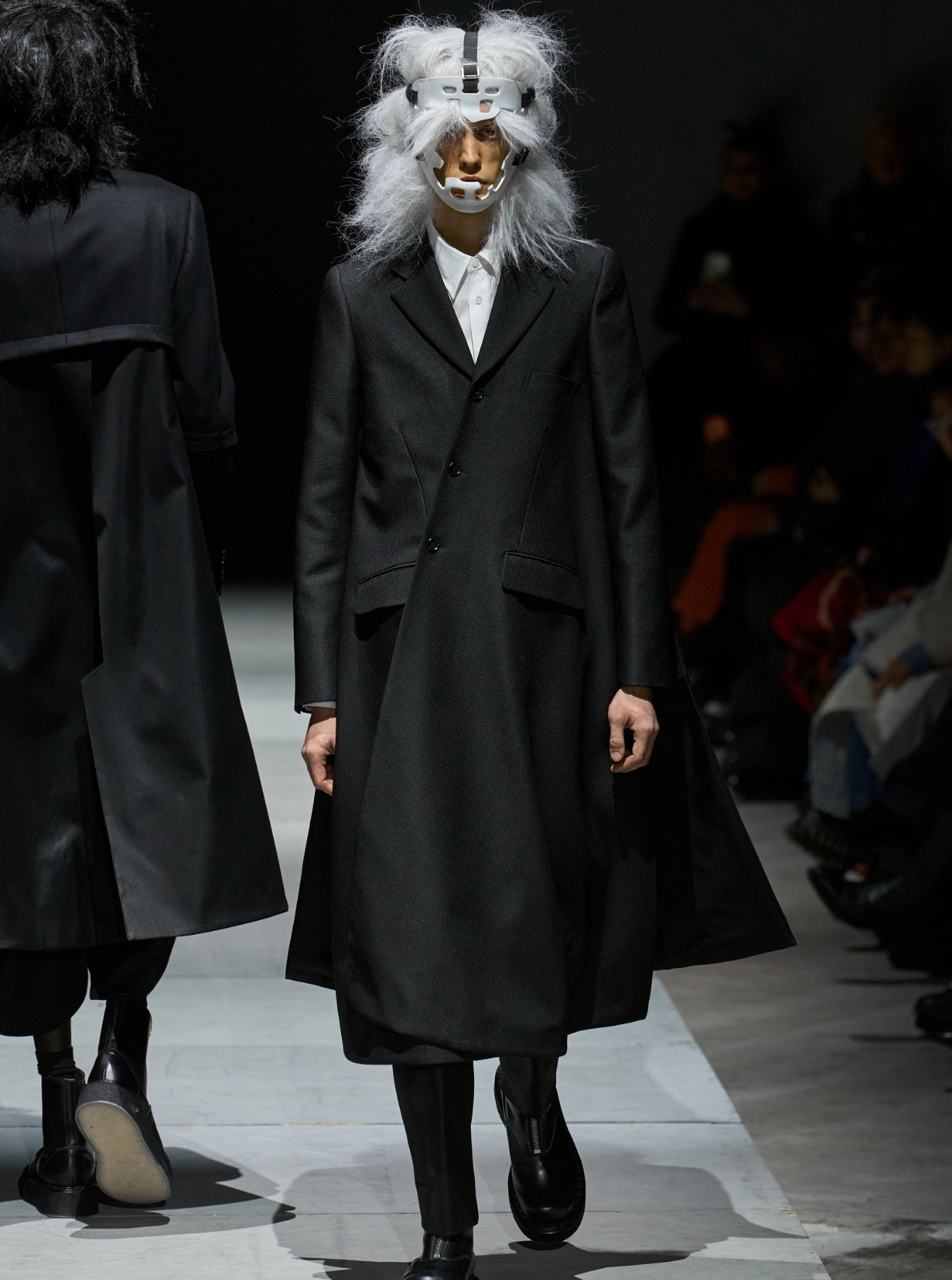 Askew buttons at Comme des Garçons Homme Plus F/W 2026