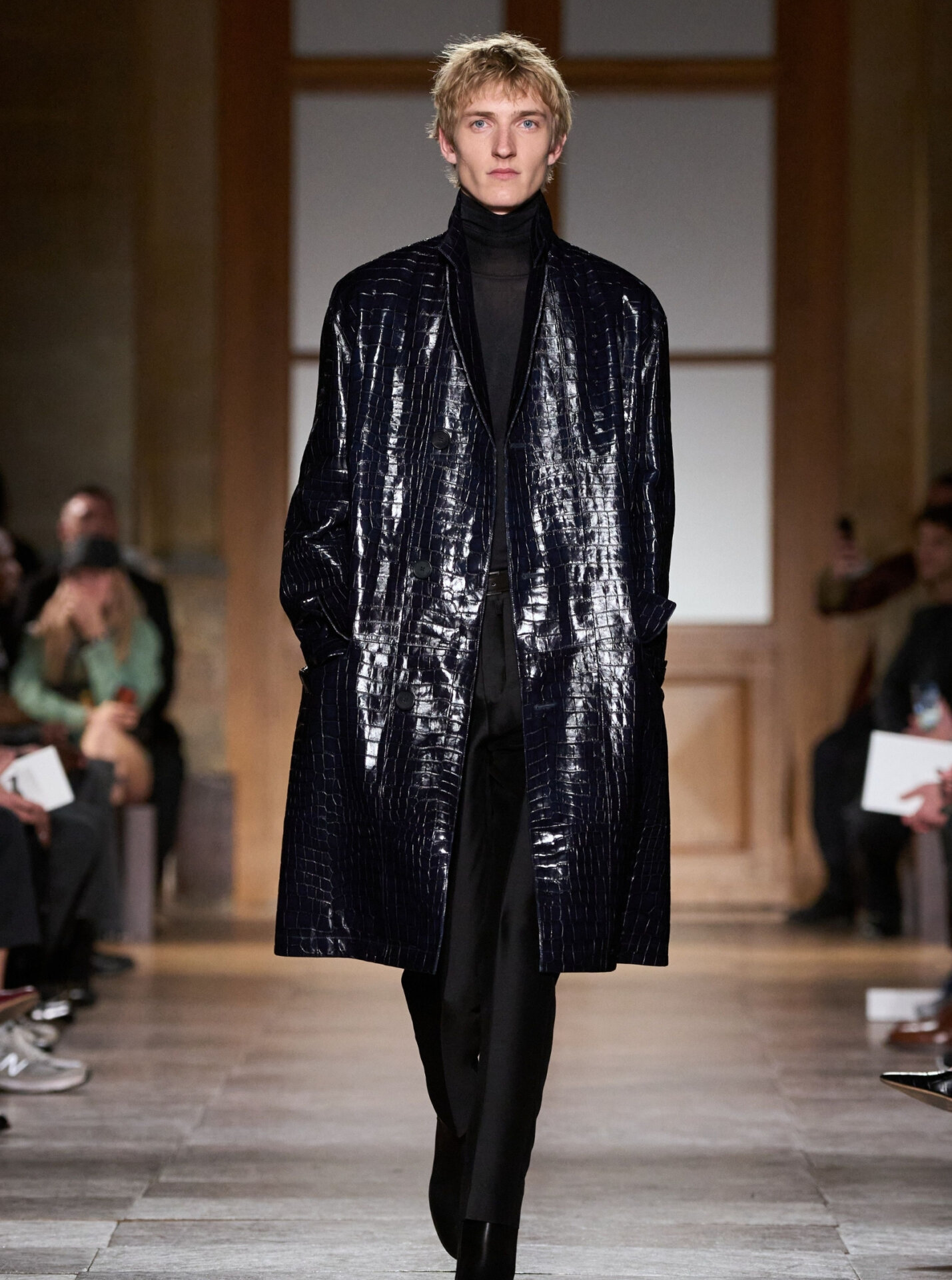 Crocodile leather coat jacket Hermès Men's F/W 2026