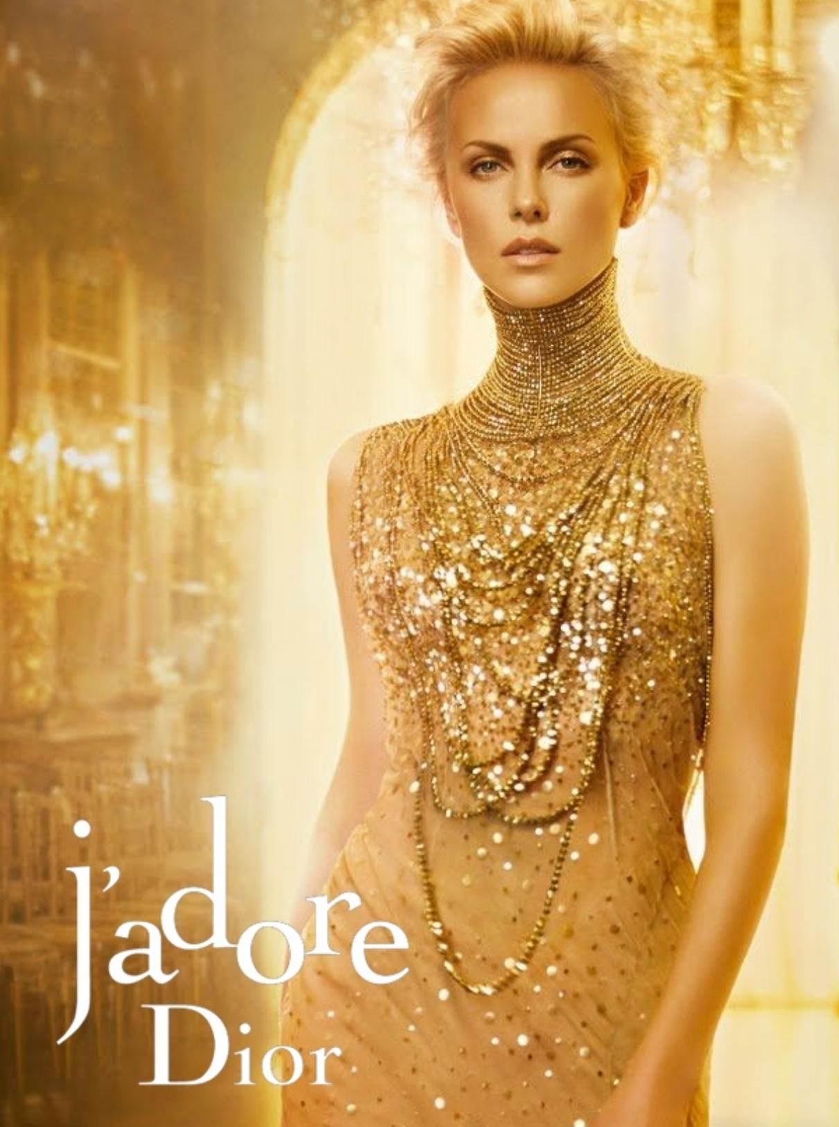 Charlize Theron – früher j'adore Parfum Gesicht