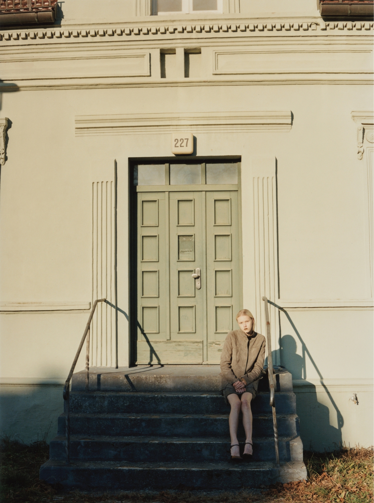 Malin Rudnick wearing an Akris look