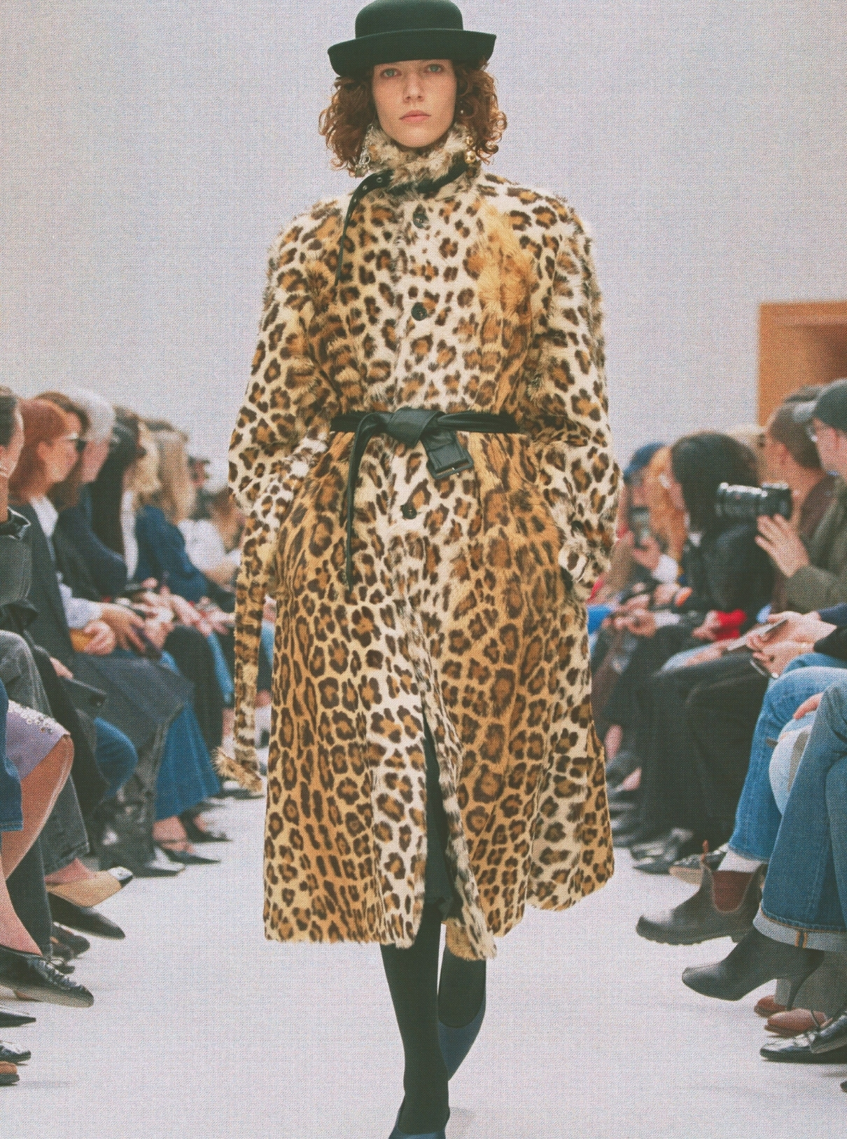 Leopard print coat
