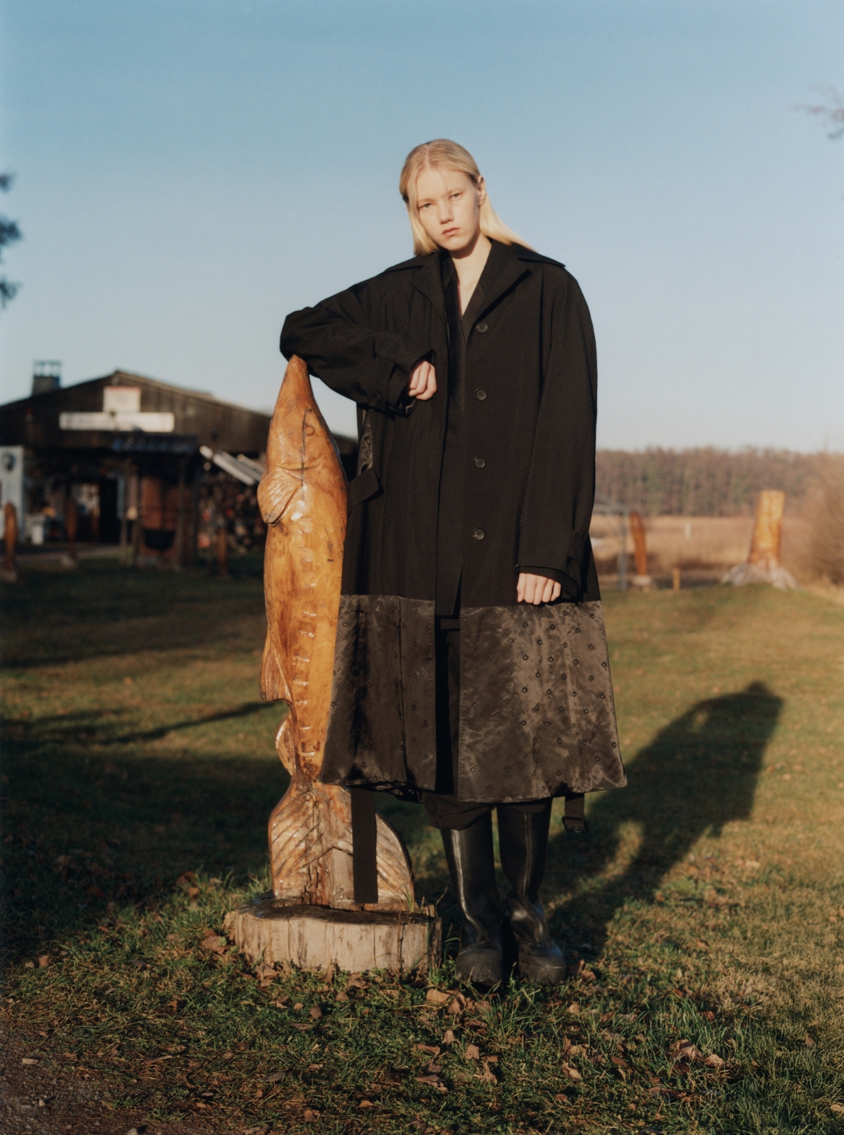 Malin Rudnick wearing a total Ferragamo look