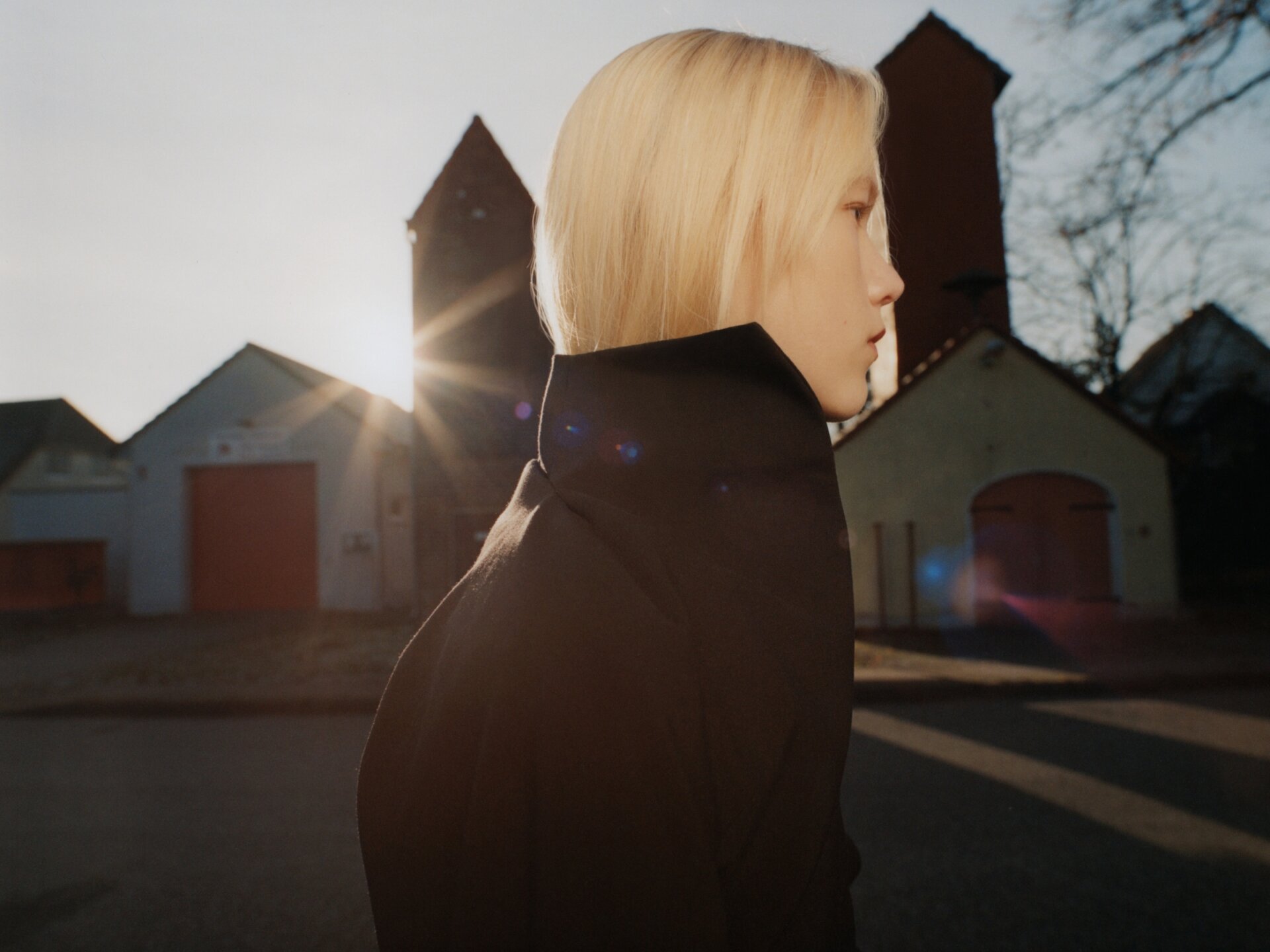 Malin Rudnick wearing a jacket by Ottolinger