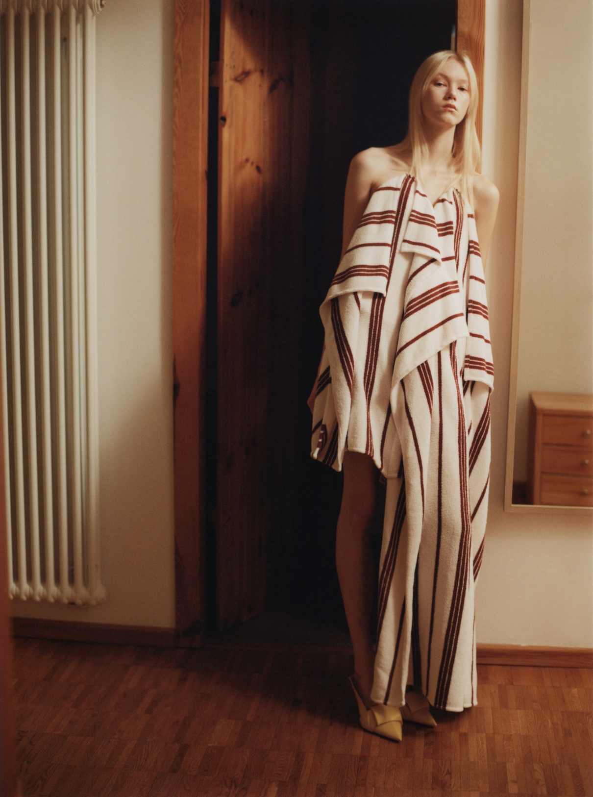 Malin Rudnick wearing a total Loewe look