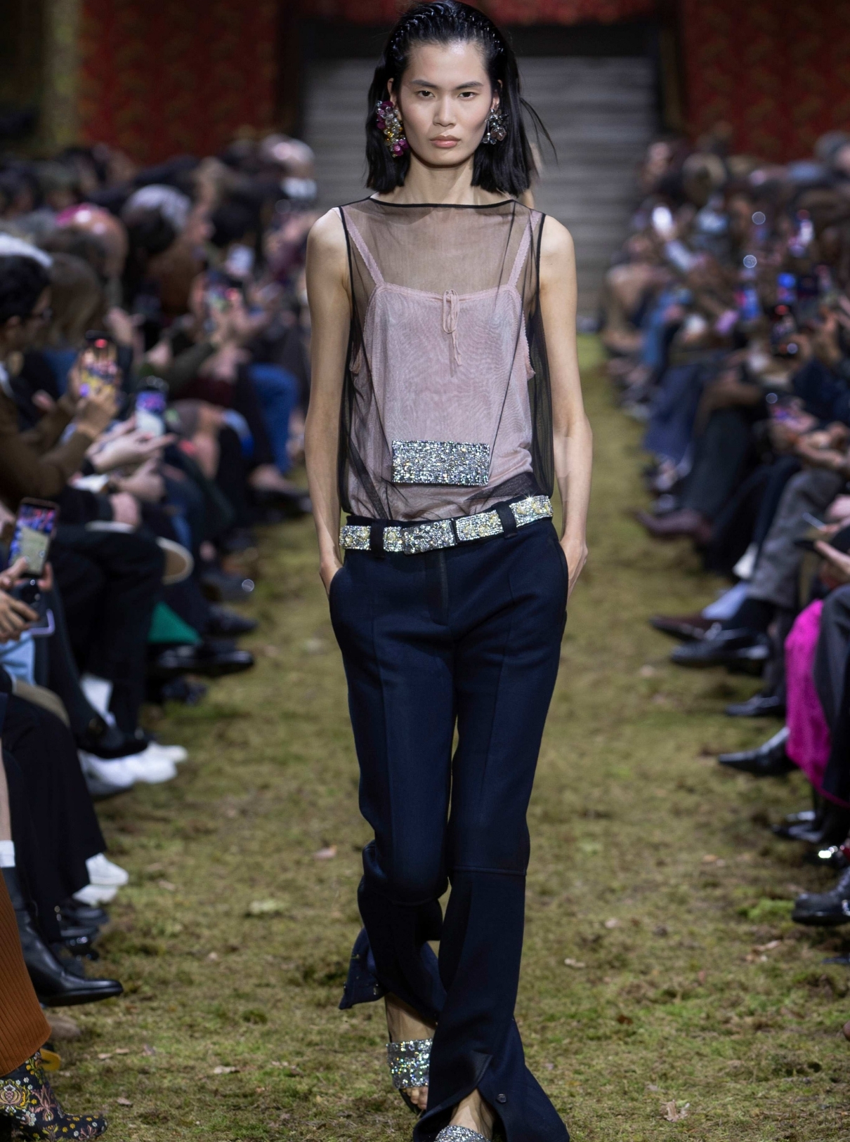 9 See-through bejeweled tank tops