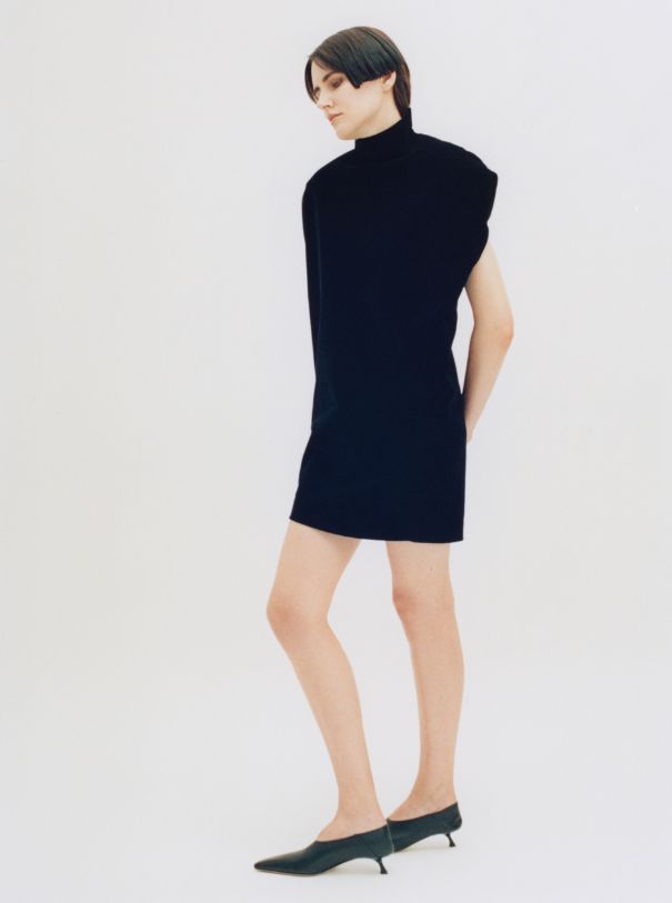 Dress MARIE ADAM-LEENAERDT; Shoes SPORTMAX